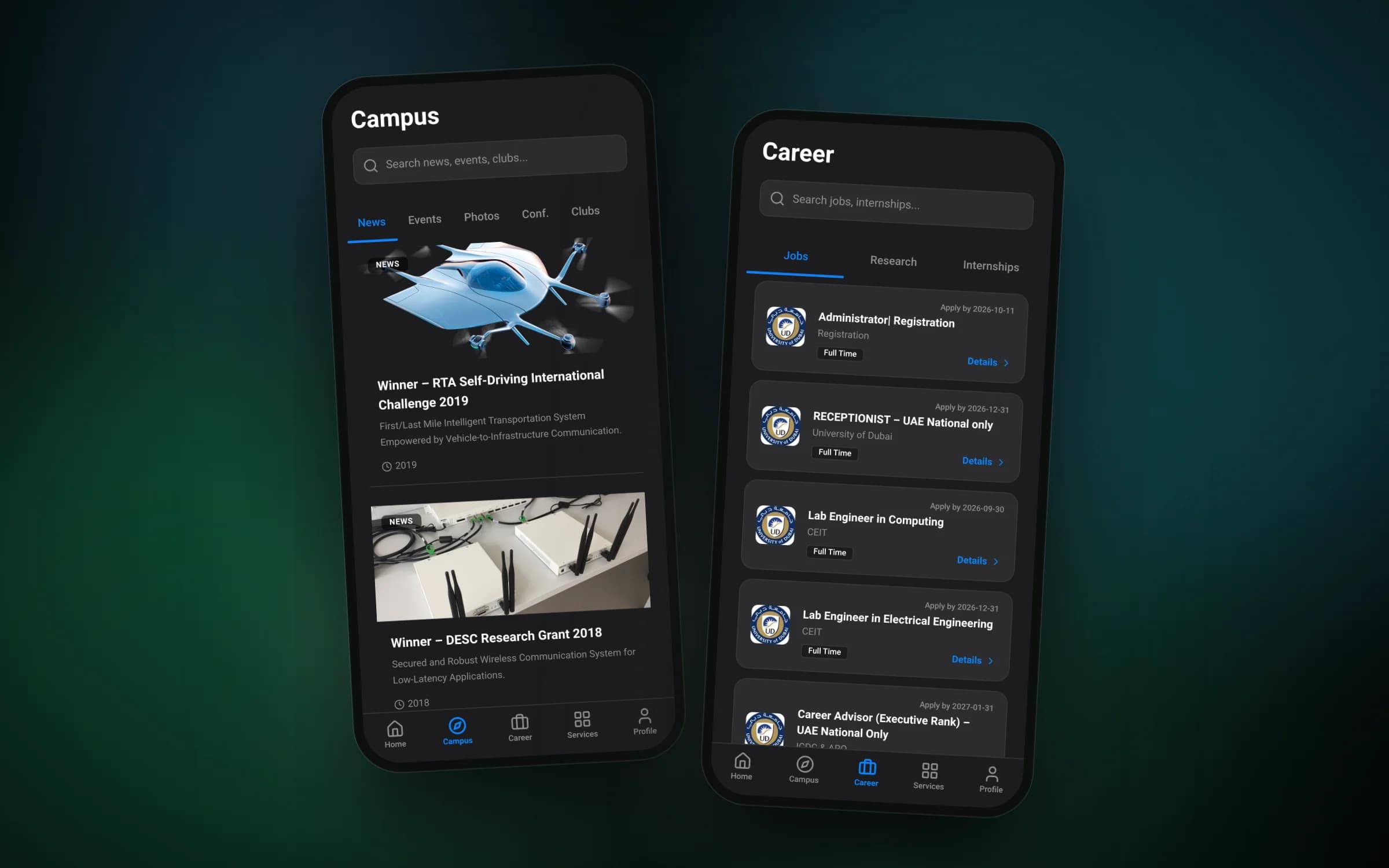 News, events, photos and clubs in one campus feed